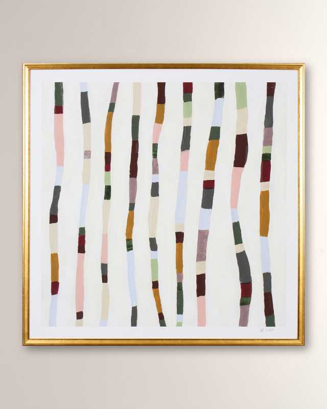 "Colorful Batons I" Framed Giclee